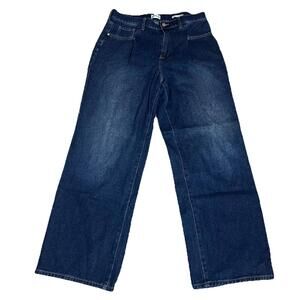 Wonderly High Rise Wide Leg Jeans Dark‎ Wash Denim Pants 12R